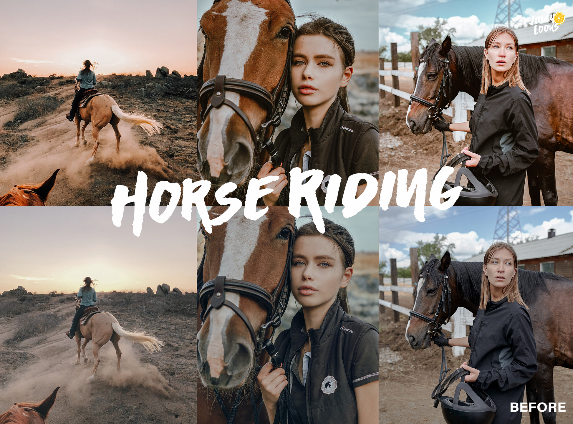 Horse Riding Lightroom Presets for Mobile & Desktop - Juicy Looks Presets