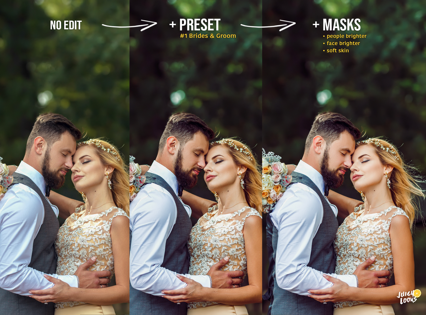 15 Lightroom AI Masks + 5 Presets Complete Bundle - Juicy Looks Presets