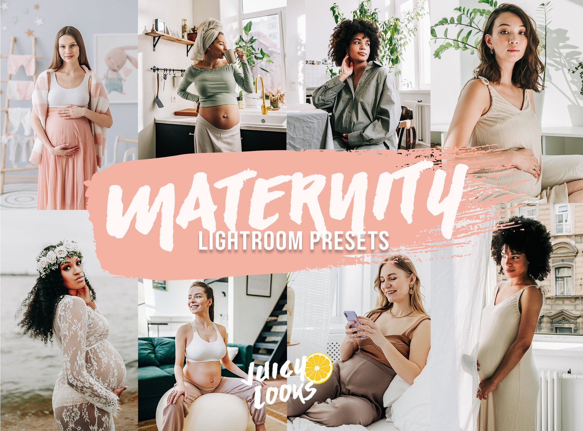 Maternity Lightroom Presets for Mobile & Desktop - Juicy Looks Presets